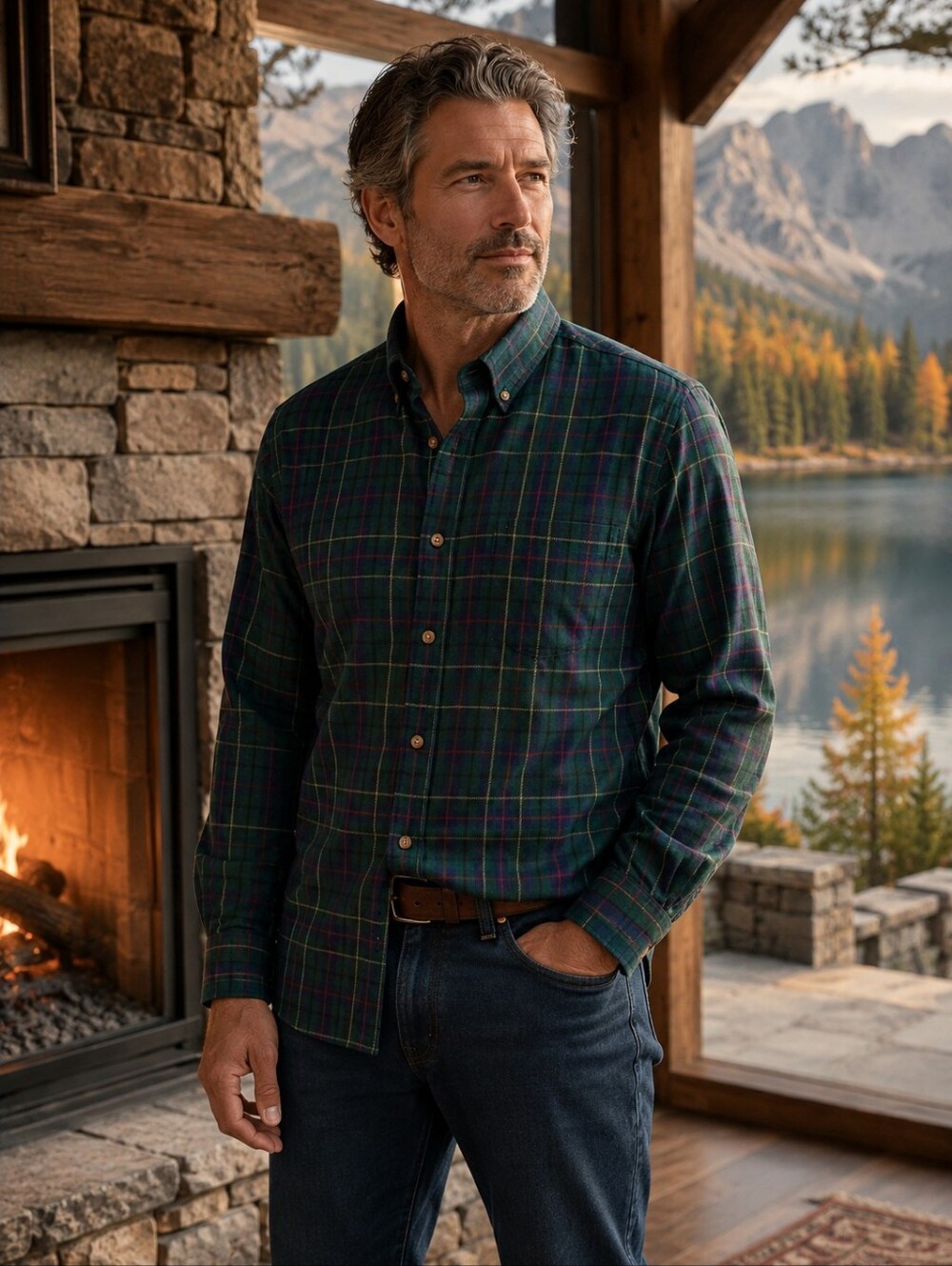 Pendleton Sir Pendleton Celebration Tartan Merino Wool Shirt M BA034